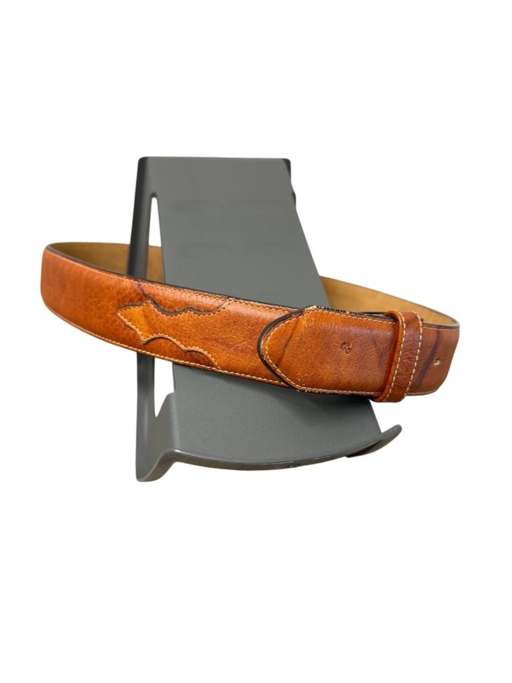 Leegin Vintage Western Leather Belt Blank Size 32 55406 No Buckle USA Made